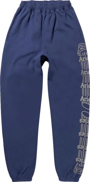 Спортивные брюки Aries Reflective Column 'Navy', синий