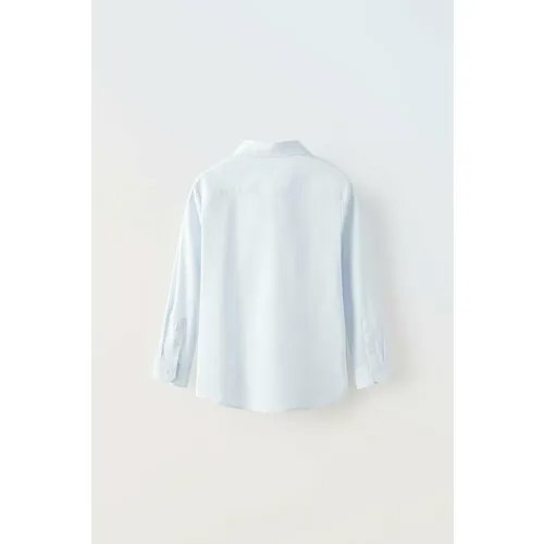 Рубашка Zara, размер 6 лет (116 cm), голубой