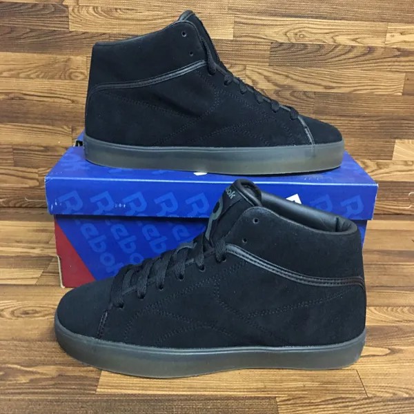 Кроссовки Reebok T-Raww Tyga Youth Size 4 Y Повседневная обувь Черные замшевые кроссовки