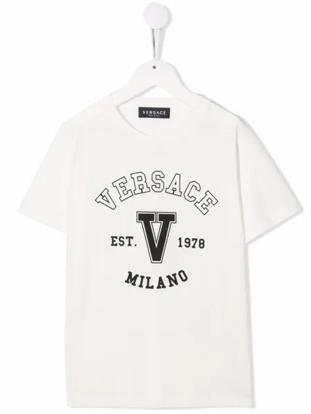 Versace Kids футболка с логотипом