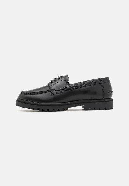 Топсайдеры Leather Zign, черный