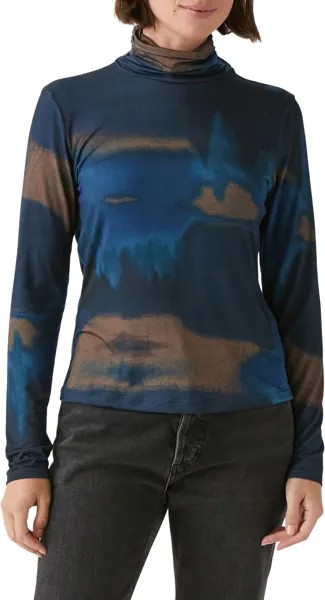 Свитер Michael Stars Clara Ruched Neck Turtleneck, цвет Nocturnal Combo