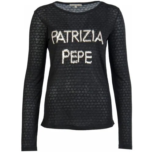 Лонгслив PATRIZIA PEPE Черный