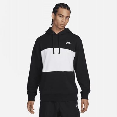 Худи Nike Club Fleece, цвет Black/White/White