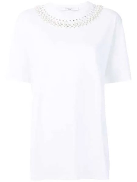 Givenchy футболка с отделкой на воротнике