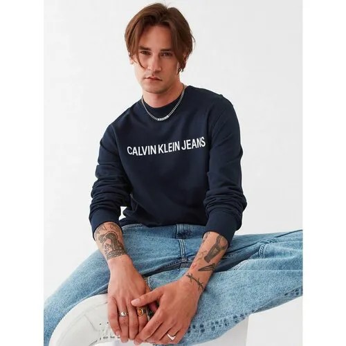Свитшот Calvin Klein Jeans, размер XXL [INT], синий