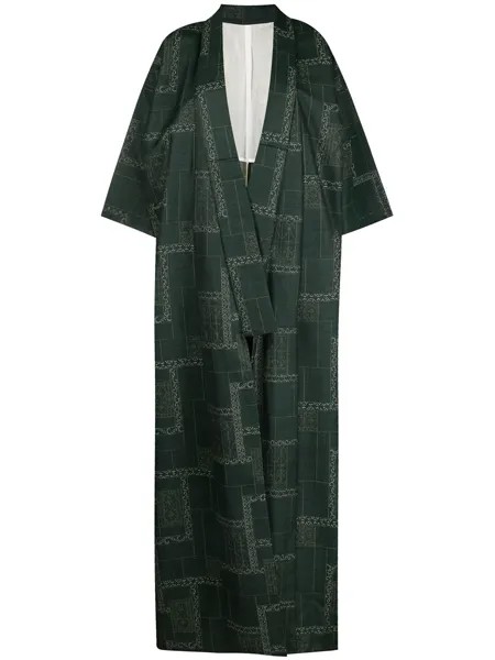 A.N.G.E.L.O. Vintage Cult пальто-кимоно 1970-х годов с геометричным узором