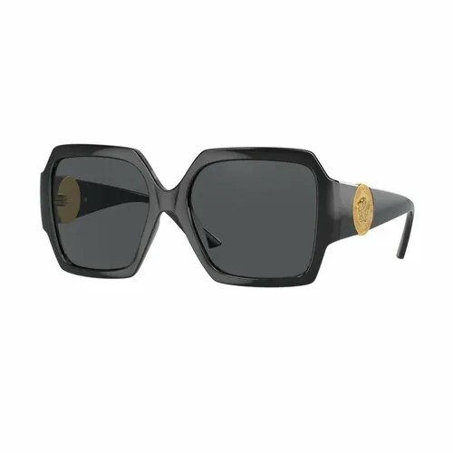Солнцезащитные очки Versace VE 4453 GB1/87, черный, серый