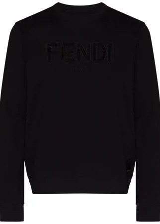 Fendi толстовка с вышитым логотипом