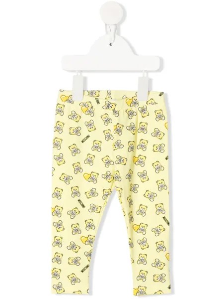 Moschino Kids легинсы с принтом Teddy Bear