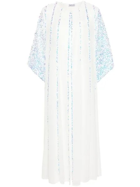 Baruni платье макси Jasmine с пайетками, белый