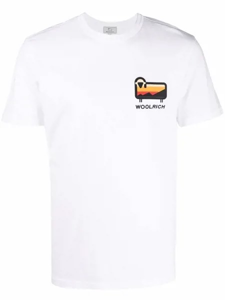 Woolrich футболка с логотипом