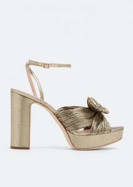 Сандалии LOEFFLER RANDALL Natalia platform sandals, золотой