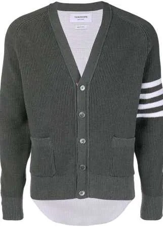 Thom Browne кардиган Half-&-Half с полосками 4-Bar