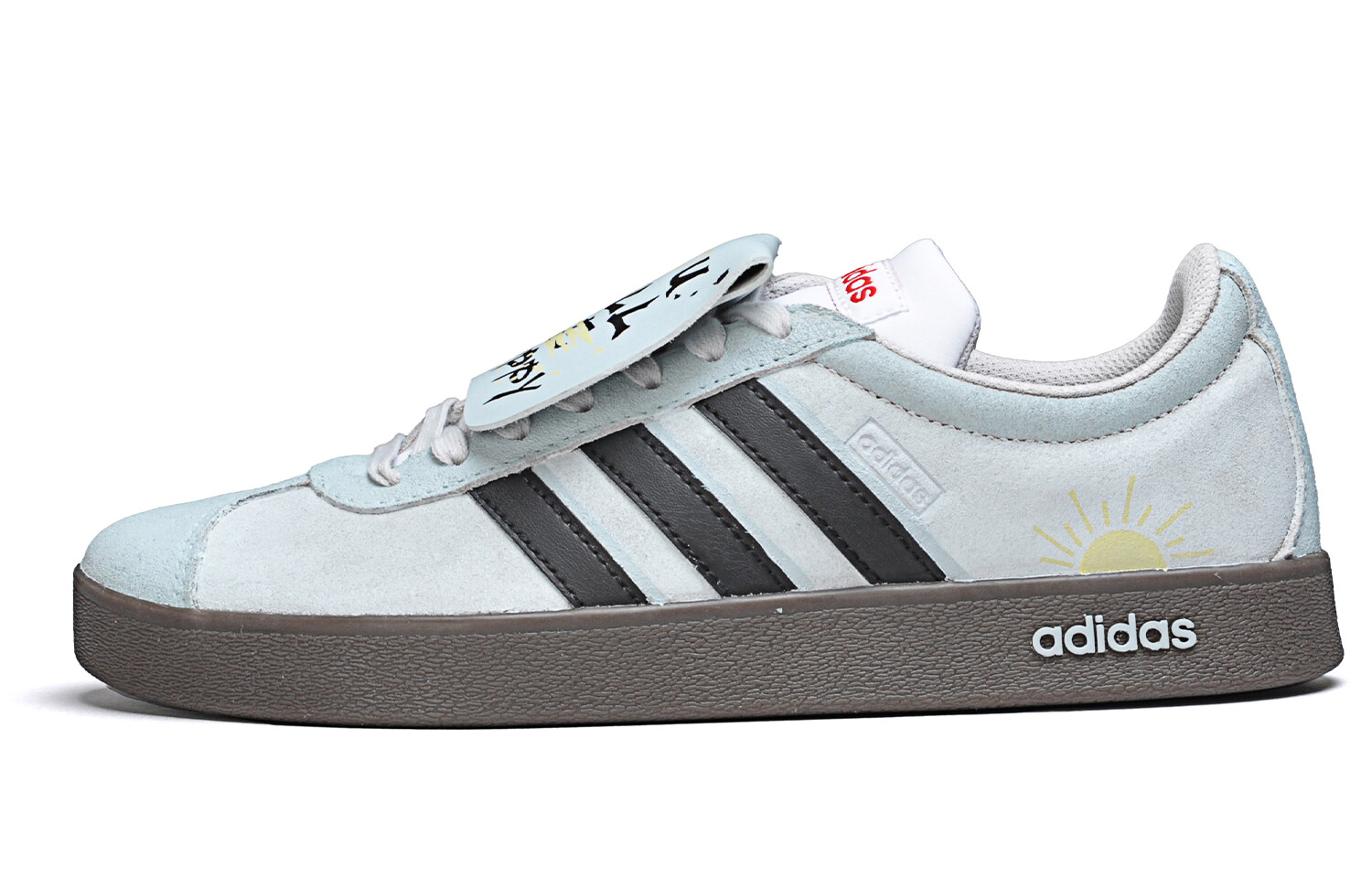 Кроссовки adidas neo Skateboarding Shoes Unisex Low-top Gray/Yellow, зеленый
