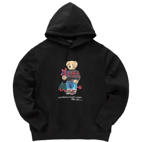 Толстовка Polo Ralph Lauren Bear Fleece, черный