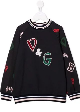 Dolce & Gabbana Kids толстовка DNA с логотипом