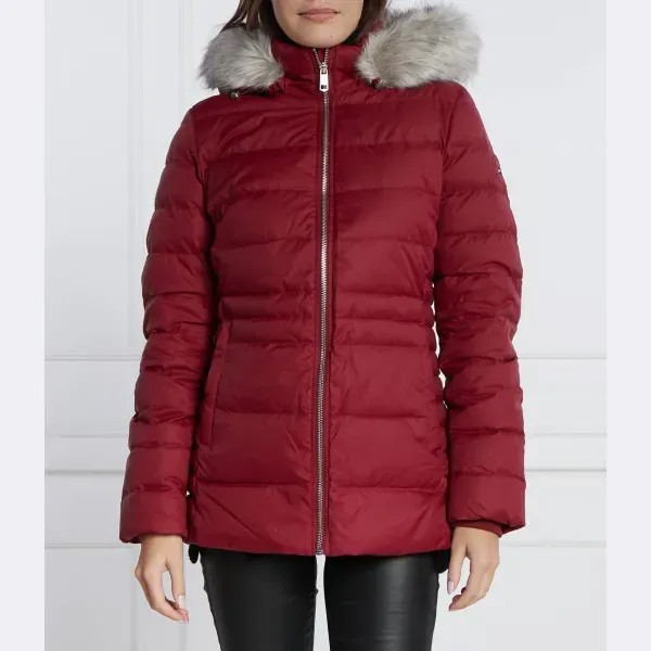 Пуховик стандартного кроя Tommy Hilfiger, красный