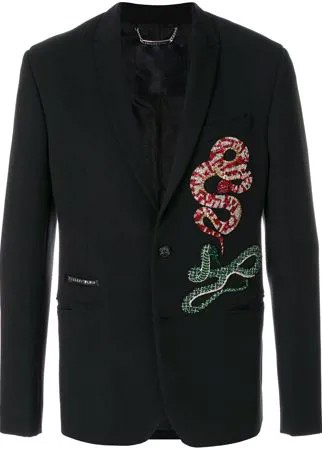 Philipp Plein пиджак с декором 'Snakes'