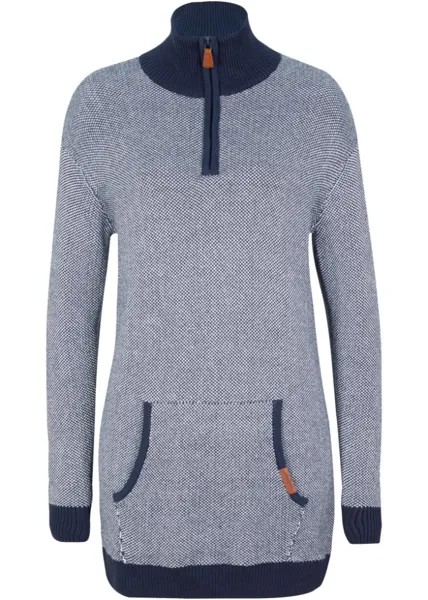 Длинный свитер тройер John Baner Jeanswear, синий