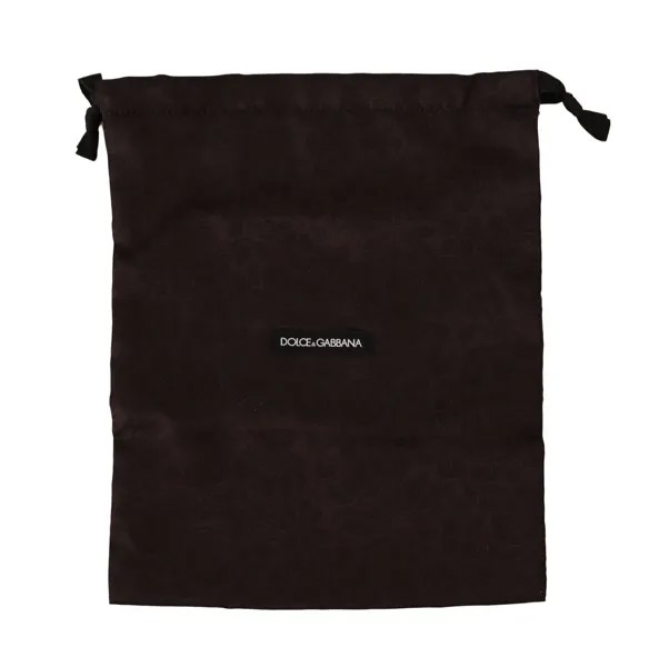 DOLCE - GABBANA Чехол для пыльника, черная кружевная сумка для обуви на шнурке с цветочным принтом 27см x 32см