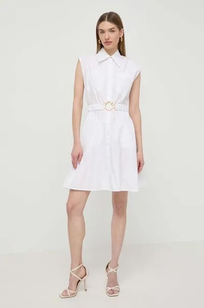 Хлопковое платье Pinko, белый