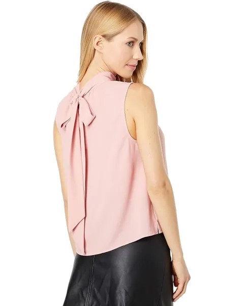 Топ 1.STATE Sleeveless Mock Neck Tie Neck Top, цвет Blush