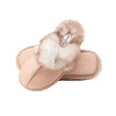 Тапочки Jessica Simpson из микрозамши для девочек - розовый/средний