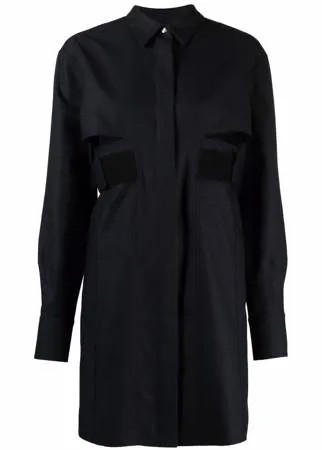 Givenchy платье-рубашка с вырезами