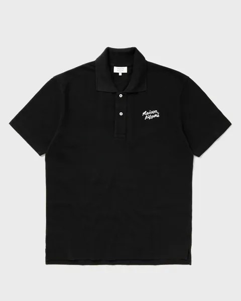 Поло Maison Kitsune Maison Kitsune Handwriting Comfort Polo, черный/белый