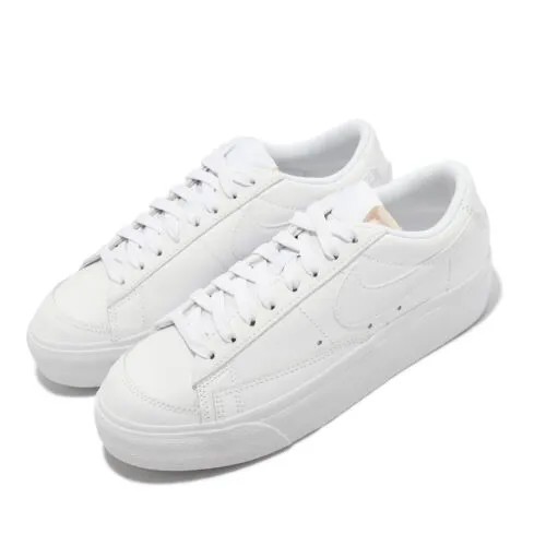 Белые женские повседневные кроссовки Nike Wmns Blazer на низкой платформе DJ0292-100