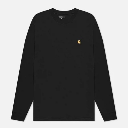 Мужской лонгслив Carhartt WIP L/S Chase, цвет чёрный, размер XL