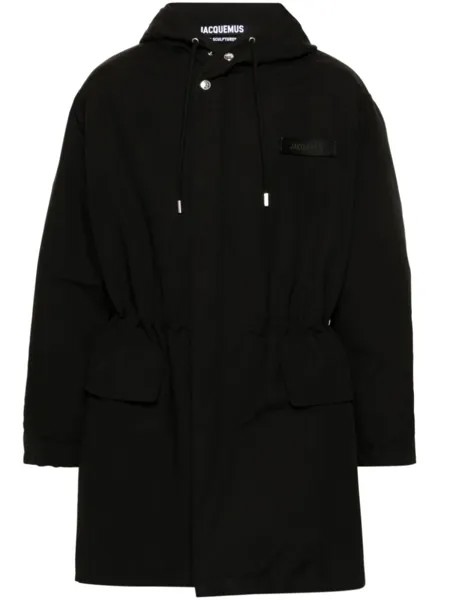 Jacquemus пальто с капюшоном La Parka Marrone, черный
