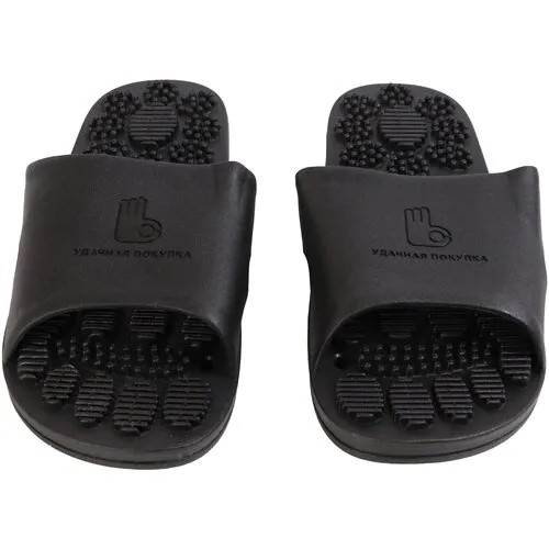 Шлепанцы Walkflex, размер 40.5 RU / 44-45, черный