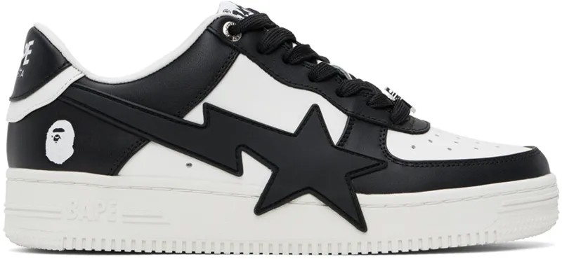 Черно-белые кроссовки STA OS Bape