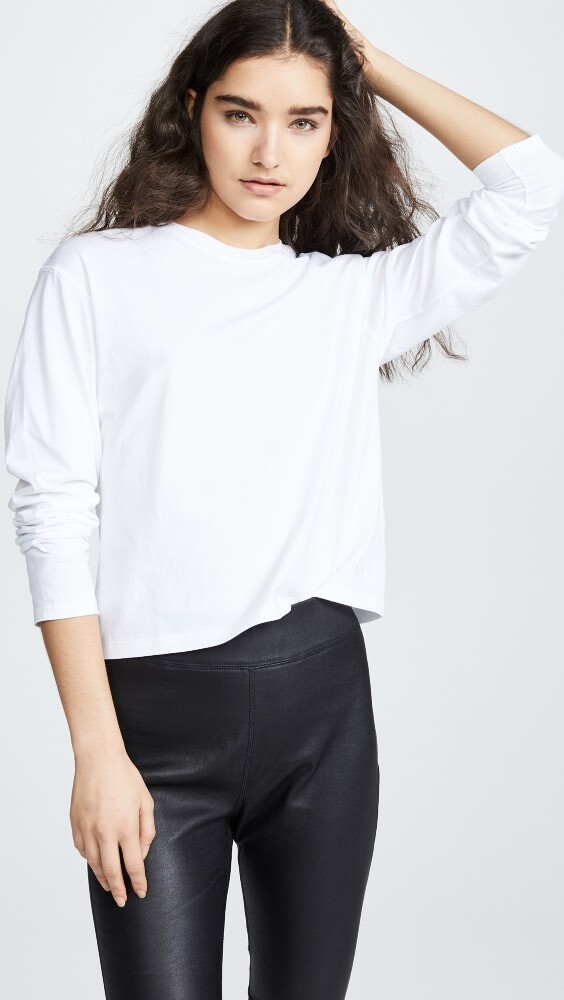 Футболка ATM Anthony Thomas Melillo Long Sleeve Boy, белый