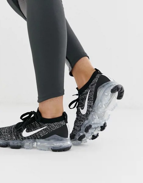 Черные кроссовки Nike Running Vapormax Flyknit-Черный цвет