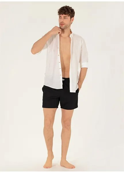 Черный мужской купальник-шорты Pierre Cardin