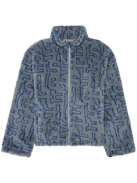Diesel флисовый бомбер S-Luck, серый