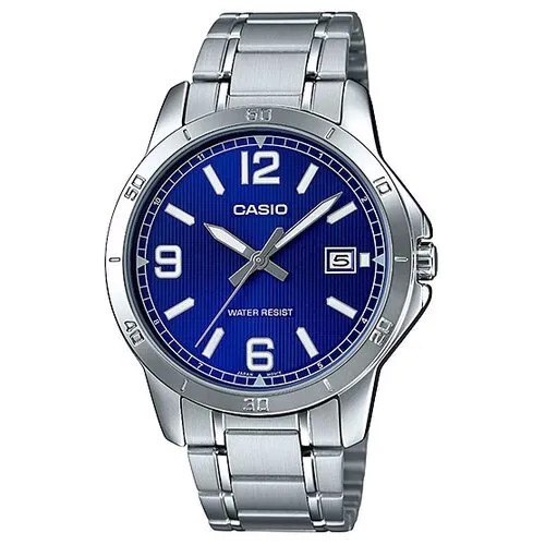 Наручные часы CASIO Collection Men MTP-V004D-2B, серебряный, синий