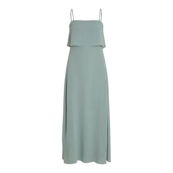 Длинное платье Vila Milina Strap, зеленый