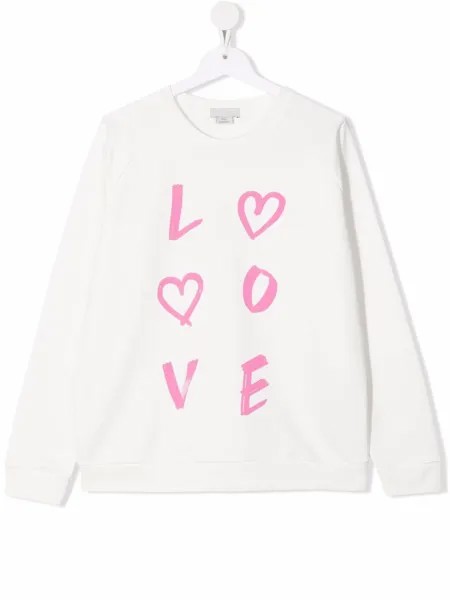Stella McCartney Kids толстовка с принтом Love