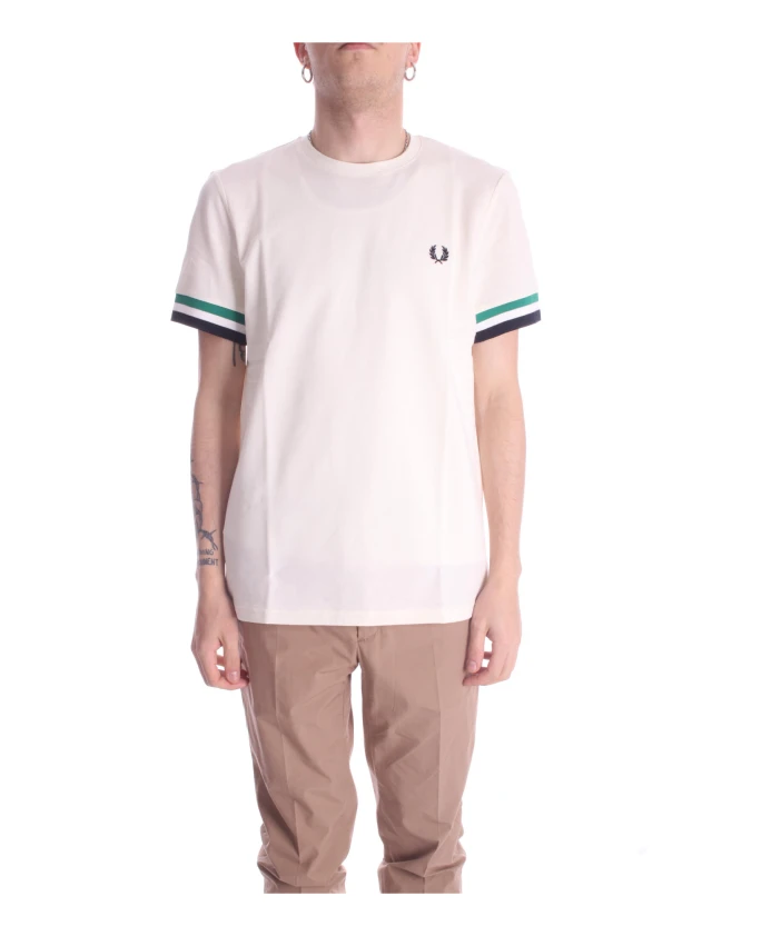Футболка с логотипом Fred Perry, бежевый