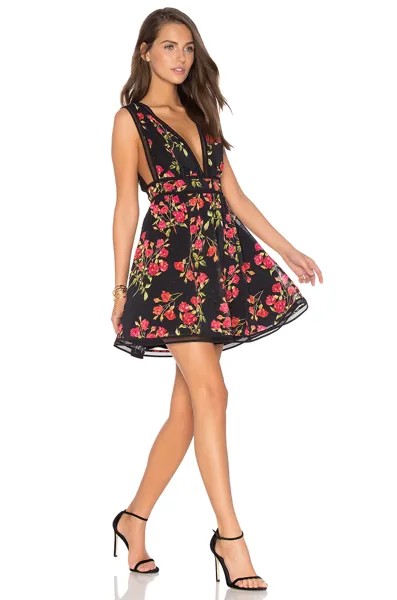 Платье NBD Isaac, цвет Red Floral Print