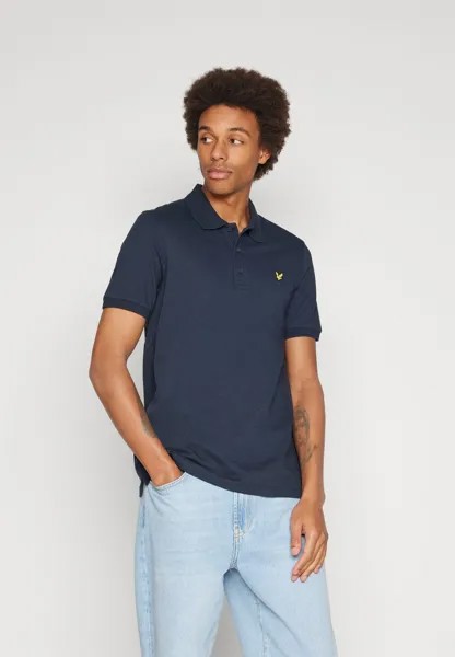 Рубашка-поло SLUB SHIRT Lyle & Scott, темно-синий