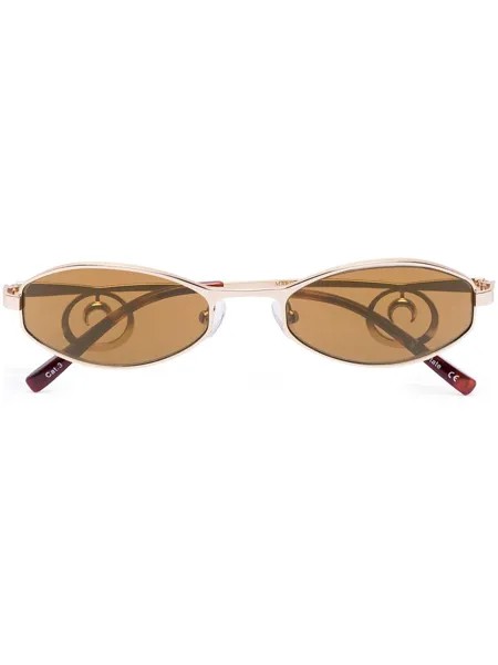 Marine Serre x Vuarnet Swirl oval-frame sunglasses