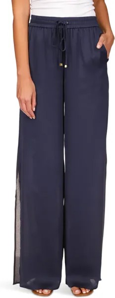 Однотонные брюки с высоким разрезом MICHAEL Michael Kors, цвет Midnight Blue