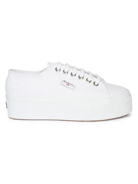 Кроссовки на парусиновой платформе Alaïa x Superga Alaïa, белый