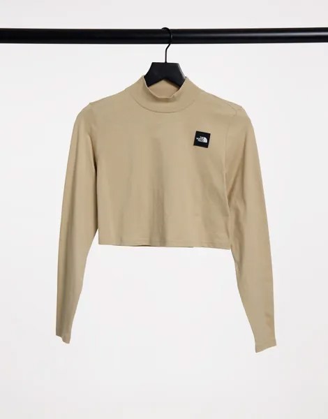Лонгслив цвета хаки The North Face Nekku-Зеленый