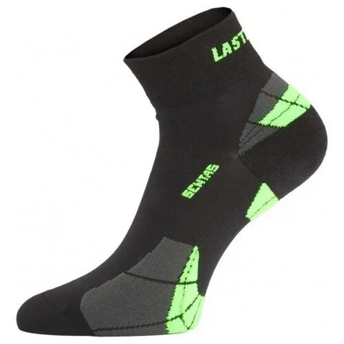 Носки туристические Lasting CTF 906, polypropylene+nylon, черный/зеленый, размер S, CTF906S